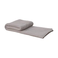 Hand-Knitted Double Knit Throw with Soft Breathable Natural Cotton, Knitted Blanket with Secure Packaging, 15L x 26W x 15H cm, Grey(m-8)
