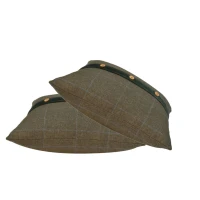 Set of 2 Quinn Cushion with Soft Cotton Blend and Velvet Pile, Handcrafted Pillow Ideal for Sofa and Bed, 45L x 45W x 15H cm, Olive Green(m-7)