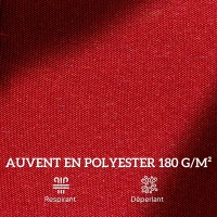 Outsunny Parasol de jardin exterieur parasol double rectangulaire 4,6L x 2,7l x 2,4H m avec ouverture fermeture manivelle, sacs de lestage et base inclus, pour balcon, piscine, bordeaux(m-7)