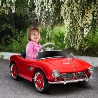 HOMCOM Voiture électrique pour enfant licence BMW 507 style rétro vintage 12V max. 5km/h télécommande rouge(m-10)