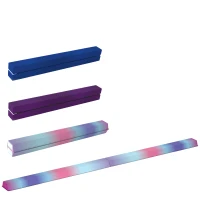 SPORTNOW Poutre de gymnastique pliable fond antidérapant, poignée de transport, 236 x 10/15 x 6,5 cm multicolore(m-11)