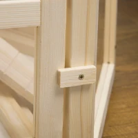 PawHut Cage à hamster à 3 niveaux bascules, fenêtres, cabanes, plateau coulissant, 115 x 60 x 55 cm, effet bois naturel(m-9)