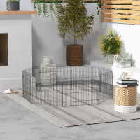 PawHut puppy-uitloop puppyhek box buiten behuizing puppyhek 5 maten(m-2)