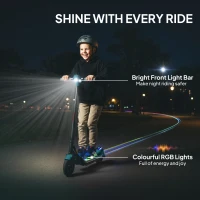 SPORTNOW Electric Scooter for Kids, with LED Display, Green(m-6)