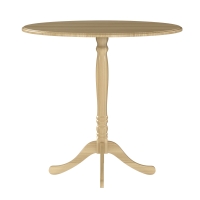 HOMCOM Mesa de comedor redonda para 4 personas Ø 80 cm, mesa de cocina, base de acero, estilo moderno, madera natural