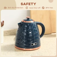 HOMCOM 3kW Rapid Boil Honeycomb Kettle - Dark Blue(m-6)