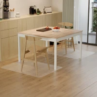 HOMCOM Tapete Protetor Retangular para Cadeira de Escritório 90x120 cm Protetor de Chão de PVC Transparente(m-9)