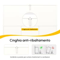 Aparador moderno con estante para copas de vino, almacenamiento en varios niveles, 120x40x120 cm, Blanco(m-6)