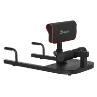 HOMCOM Beentrainer squats buik billen trainer sissy squat verstelbaar rolbaar(m-15)