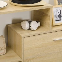 HOMCOM Sapateira de Madeira com Prateleiras de Armazenamento Sapateira para até 20 pares de Sapatos 101,5x25,5x98cm Madeira(m-9)