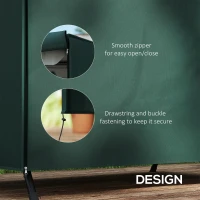 Outsunny 152 x 177cm Three-Seater Swing Chair Protective Cover Green(m-6)