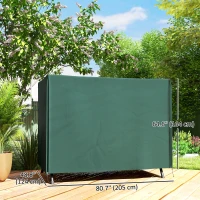 Outsunny 152 x 177cm Three-Seater Swing Chair Protective Cover Green(m-3)