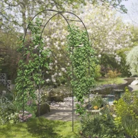 Outsunny rozenboog, boog, tuinboog voor klimplanten 140x40x240 cm(m-10)
