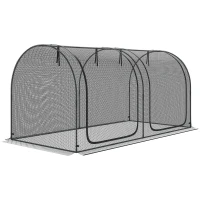 Siatka ochronna do roślin 2,5x1,2mm, z drzwiami, stalowa rama(m-1)