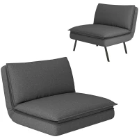 Sofa 4w1, składane, z efektem lnu, do sypialni(m-11)