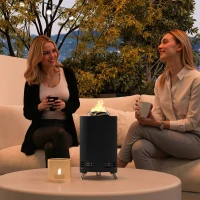 Kociołek ogrodowy Ø16x25cm, stal nierdzewna, bez dymu(m-2)