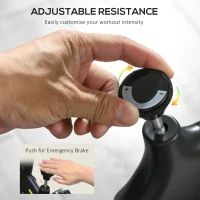 SPORTNOW Domowy Rower Treningowy, Cichy, Regulowany Opór, Czujnik Pulsu, Monitor, Żółty(m-5)