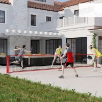 Przenośna siatka do pickleballa 6,7 m z zbieraczem piłek(m-2)