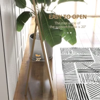 HOMCOM Lustro stojące z ramą, lustro do pełnego ciała ze stojakiem, lustro na ścianę, lusterko do garderoby dla sypialni, korytarza, aluminiowe, dąb, 37 x 157 cm(m-6)