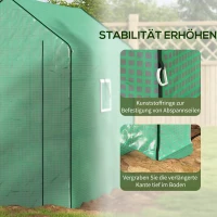 Folia do szklarni z UV, okno boczne, drzwi rolowane, Zielona(m-7)