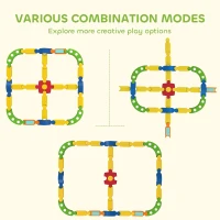 AIYAPLAY Belka Równoważna dla Dzieci, Małe Dzieci Belka Równoważna z 25 Kamieniami Balansowymi, Zabawki Montessori dla Dzieci w Pomieszczeniach i na Zewnątrz, Deska do Balansowania dla Koordynacji od 3-8 Lat, Kolorowa(m-5)