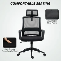 Ergonomiczny fotel biurowy z podłokietnikami i regulacją(m-7)