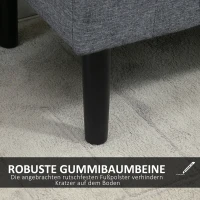 Ławka z pojemnikiem, tapicerowana, nogi drewniane, jasnoszara(m-5)