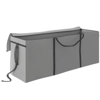 Torba na poduszki ogrodowe, pokrowiec, jasnoszara(m-1)