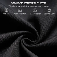 Outsunny Leżak ogrodowy z regulowanym oparciem, fotel plażowy, leżanka, leżak kempingowy do ogrodu, balkonu, stal, czarny, 188 x 56 x 28 cm(m-5)