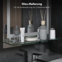 Lustro łazienkowe z oświetleniem, 3 kolory światła(m-5)