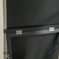 HOMCOM Lustro całosylwetkowe, rama MDF, folia antyrozbryzgowa, 162,6 x 53,3 cm, Naturalne drewno(m-9)