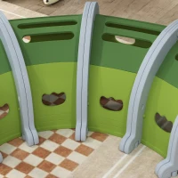 AIYAPLAY Kids Play Tunnel, Toddler Tunnel for Ages 3-6 Crawl and Climb, Play Tunnel for Kids with Crocodile Design, Kids Indoor Outdoor Playground, Green(m-9)