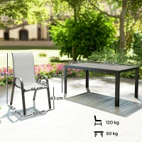 Zestaw jadalny 7-częściowy, stół i 6 krzeseł, dla 6 osób(m-3)