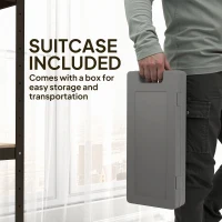 HOMCOM Zestaw hantli 6 sztuk z walizką, ciężarki, regulowane hantle 0,5 kg, 1 kg, 1,5 kg dla mężczyzn i kobiet, zestaw do domu i siłowni(m-6)