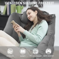 Fotel wypoczynkowy, tapicerowany, stalowe nogi, szary(m-7)