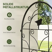 Metalowe kratki do wspinaczki 2 szt., odporne na rdzę, czarne(m-7)