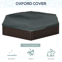 Piaskownica DIY z 3 miejscami, z pokrywą ochronną(m-4)