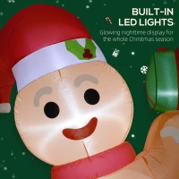 Nadmuchiwany dekoracja świąteczna 2,45m, piernik z LEDami(m-4)