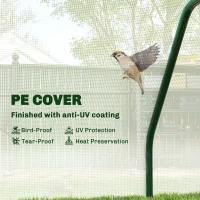 Szklarnia foliowa Outsunny, mini szklarnia, odporna na promieniowanie UV zimna rama, szklarnia, domek pomidorowy do uprawy w ogrodzie, biały, 99 x 71 x 60 cm(m-4)