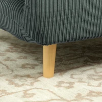 HOMCOM 2 w 1 Sofa do spania Fotel do spania Regulowana poduszka Kordonk, do sypialni, salonu Jasnoszary 82 x 87 x 89 cm(m-9)