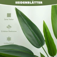 Sztuczny rajski ptak 110cm, roślina z trawą i mchem(m-5)