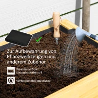 Podwyższone łóżko ogrodowe z półką, z otworami odpływowymi(m-6)