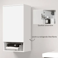 Szafka wisząca z drzwiami, regulowane półki, otwarta półka(m-6)