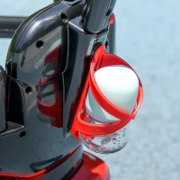 Rutschauto 3-in-1 z daszkiem, czerwień, zjeżdżalnia(m-10)