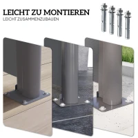 Markiza boczna, rozkładana, osłona prywatności, z uchwytami(m-6)