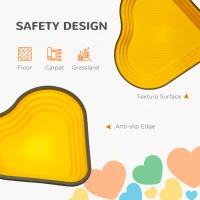 AIYAPLAY Stepping Stones Kids, 11PCs Balance Stepping Stones for Kids, Heart-Shaped Non-Slip Stackable River Stones, Sensory Toy for Balance & Motor Skills, Indoor & Outdoor Obstacle Courses(m-6)