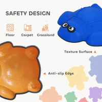 AIYAPLAY Kamienie równoważne, 9 szt. w kształcie żółwia(m-6)