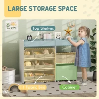 Szafka na zabawki dla dzieci, półki, 3 naklejki, regał na książki(m-4)