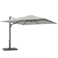 Aluminiowy parasol ogrodowy 3x3m, obrót 360°, z korbką(m-1)