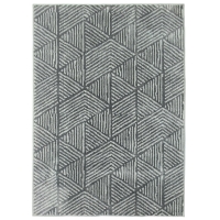 HOMCOM Modern Area Rug, Machine Washable Rug, Allergy-Friendly Floor Carpet for Living Room, Bedroom, Dining Room, Home Office, 170 x 120 cm, Dark Grey